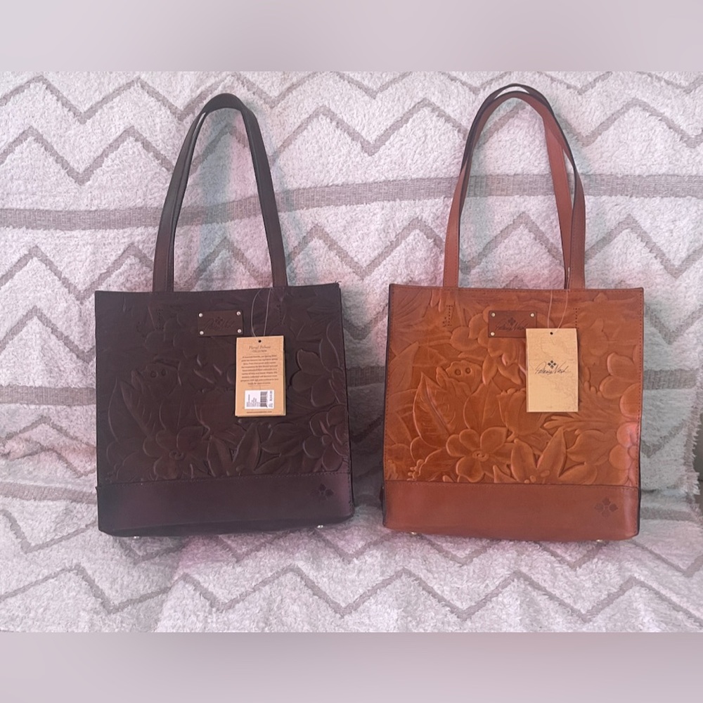 Patricia Nash Leather Floral Deboss Toscano NEW with tags